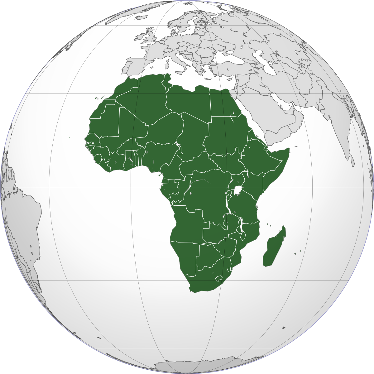 All parts of Africa
